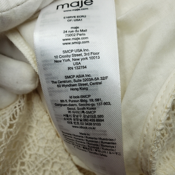 SOLD NWT Maje Lace Dress - Picture 9 of 11